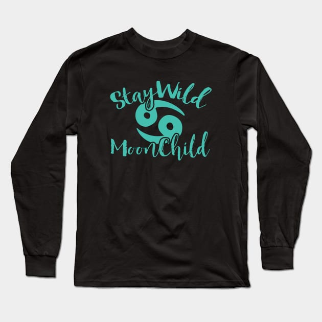 Stay Wild MoonChild Long Sleeve T-Shirt by bubbsnugg